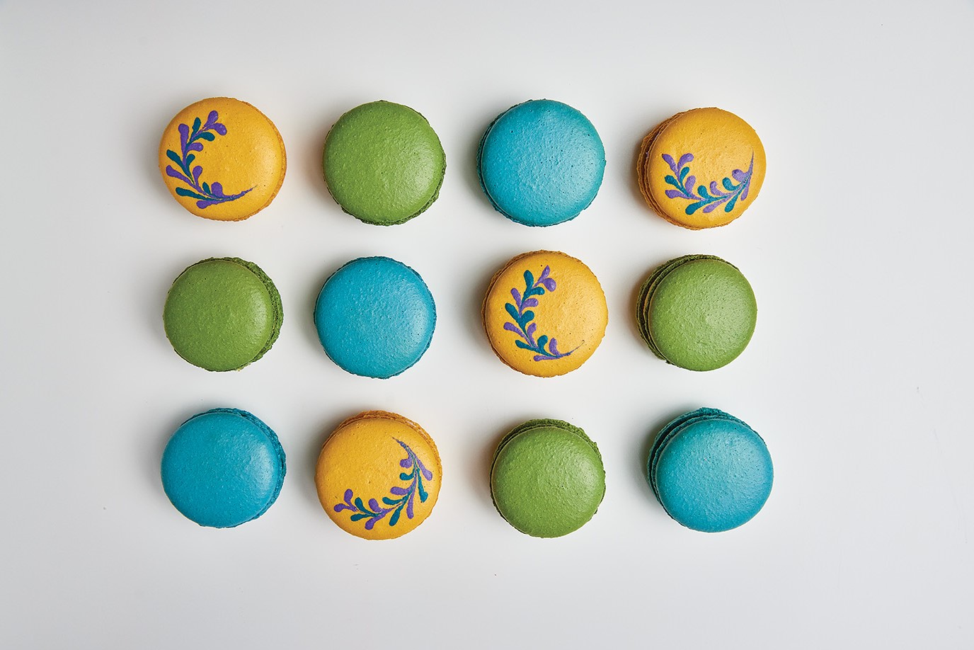 Spring Decorated Macarons