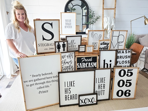 Local Mom Makes Handmade Signs to Spruce Up Any Space