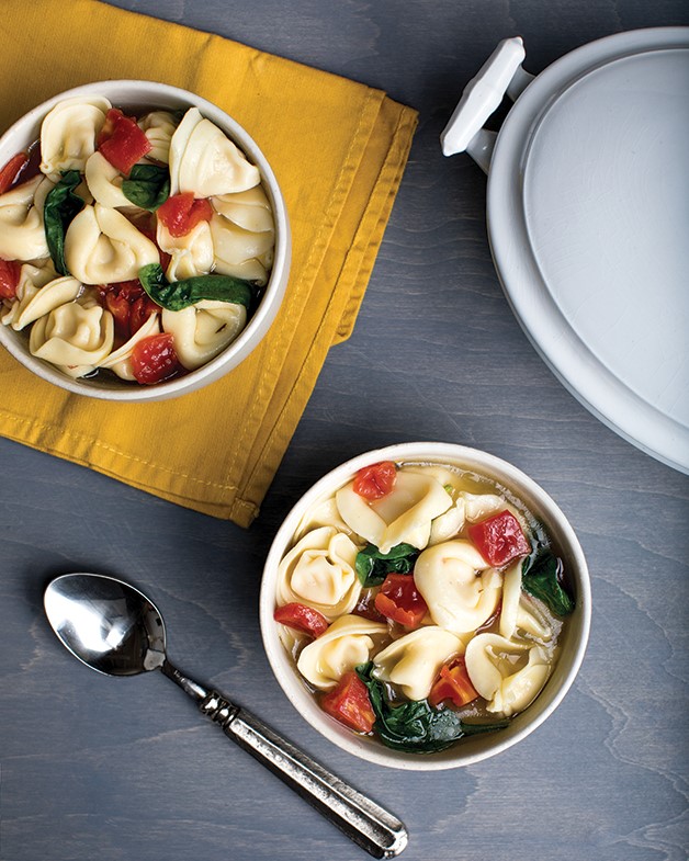 Tortellini and Spinach Soup