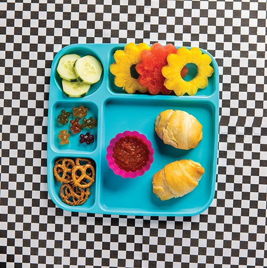 Kid's Lunch with Shaped Fruit