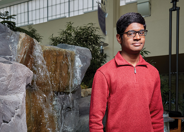 New Life Academy student Kavin Muhil Ramesh, a member of the 2019 Senior Spotlight