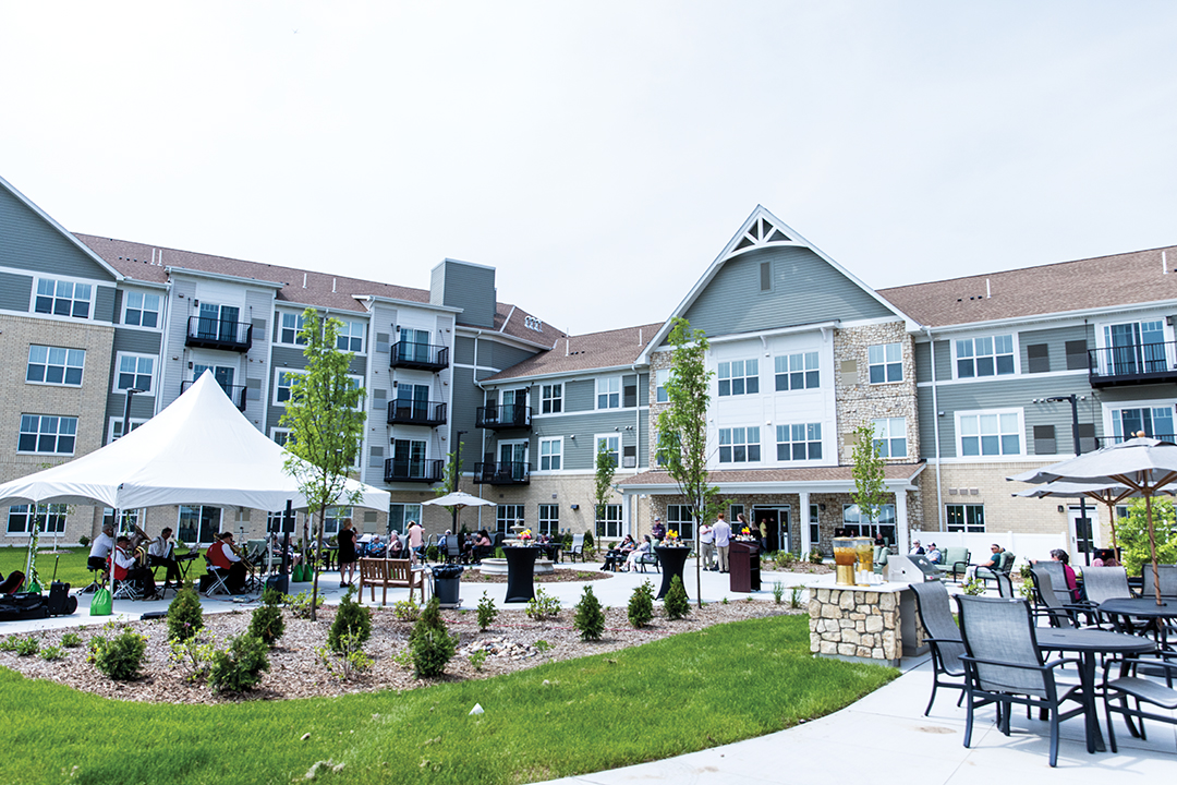 Talamore Senior Living celebrated its grand opening on May 24. The four-story, 245,000-square-foot senior living community features 90 independent living units, 70 assisted living units, 26 memory care units and 14 care suites.