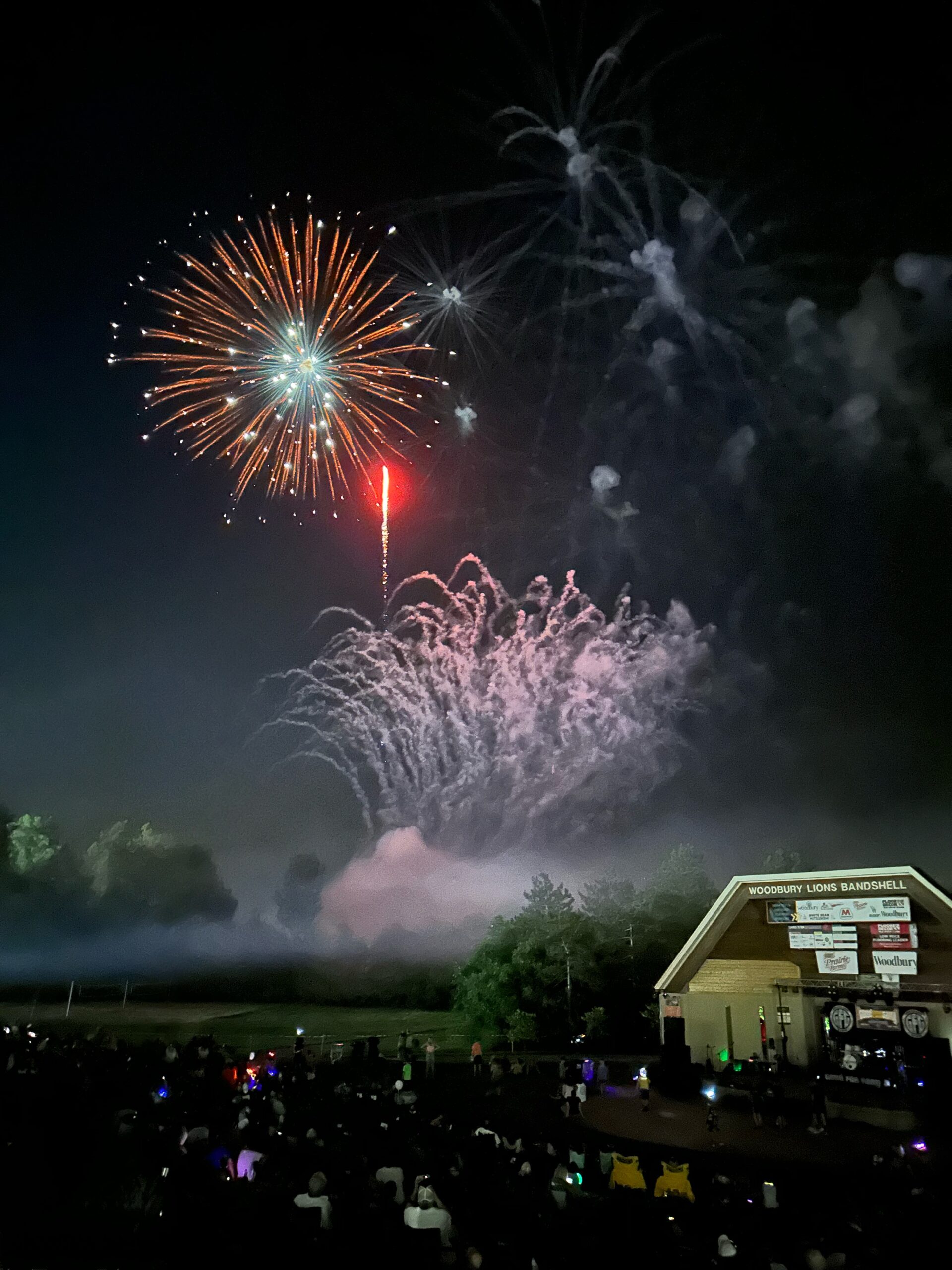 Fireworks at Woodbury Days Set the Mood by Roger Green