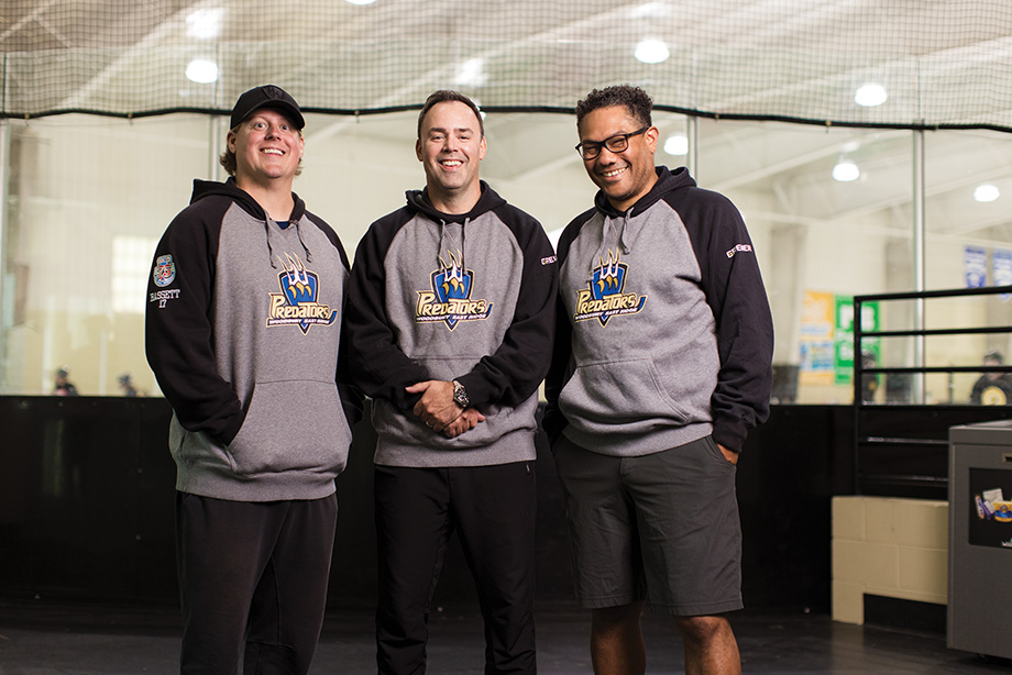 Predators coaching staff: Cole Basset, Jeremy Bell and Leon Hayward