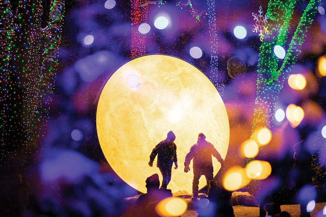 Miracle at Big Rock features a one-mile pathway full of colorful lights.