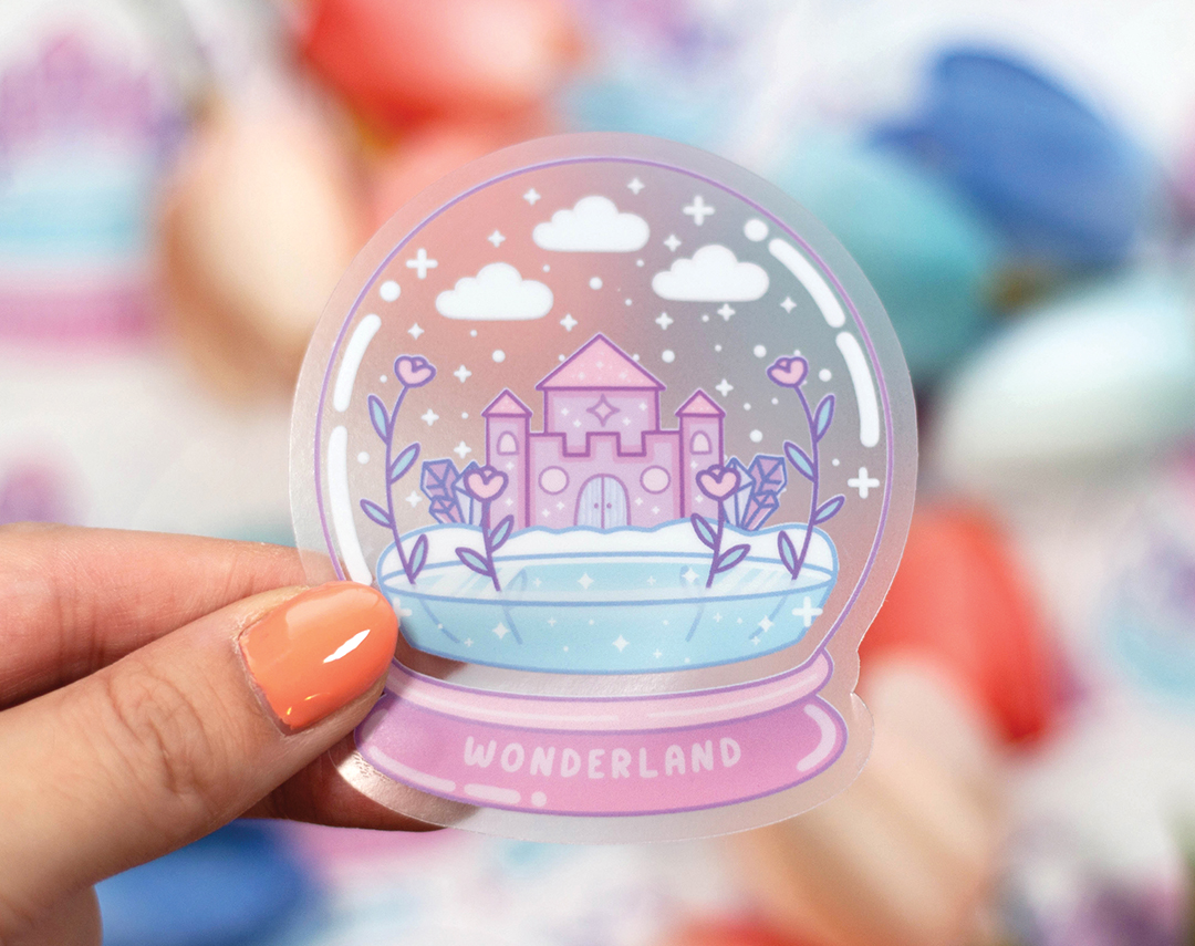 Clear Snowglobe Sticker