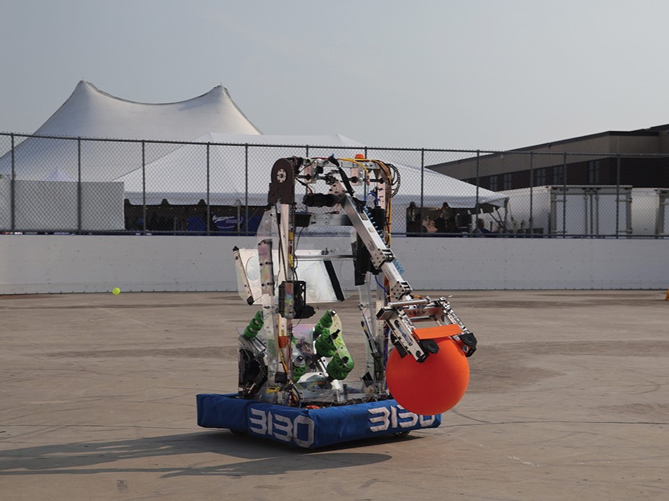 The 2023 season competition robot, EnergizERR.