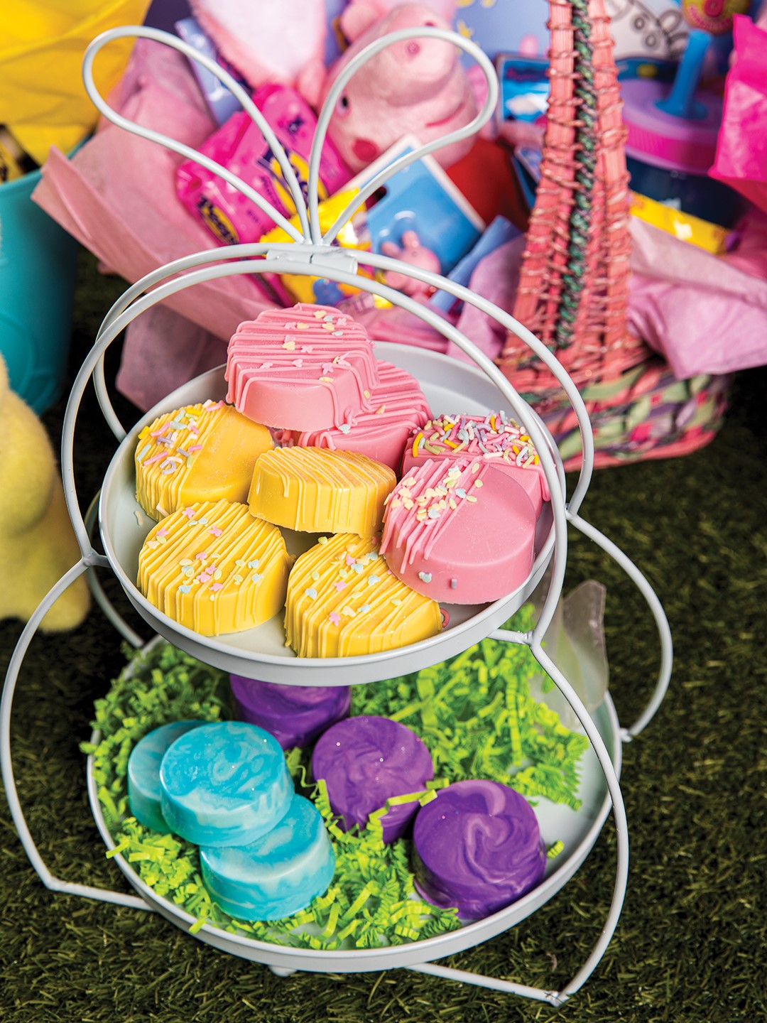Through her business, The Dessert Table, Woodbury resident Jessie Takkunen creates chocolate-dipped Oreos and marshmallows, chocolate covered pretzels, specialized Easter baskets and more.
