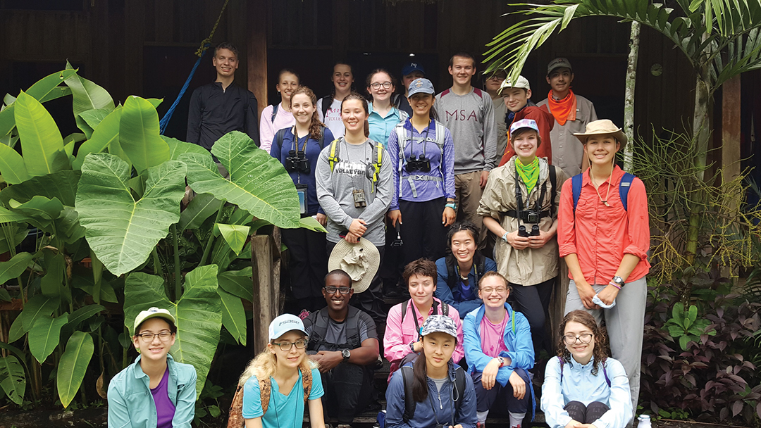 A summer trip to Belize in 2019, organized by Math and Science Academy (MSA) science teacher Cheri Howe, to study ecosystems.