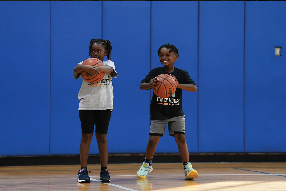 Junior Basketball Training Students