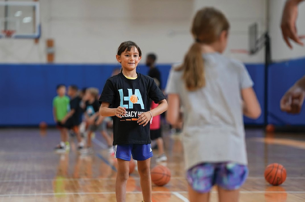 Junior Basketball Training Students