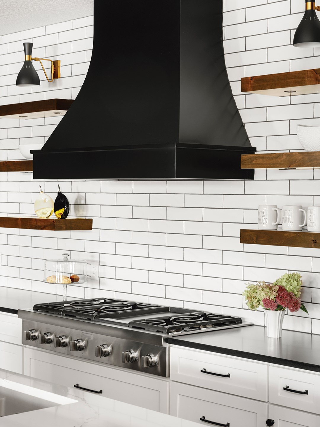 Sara English of Ispiri notes that sleek range hoods, such as the one seen here, are a popular pick.