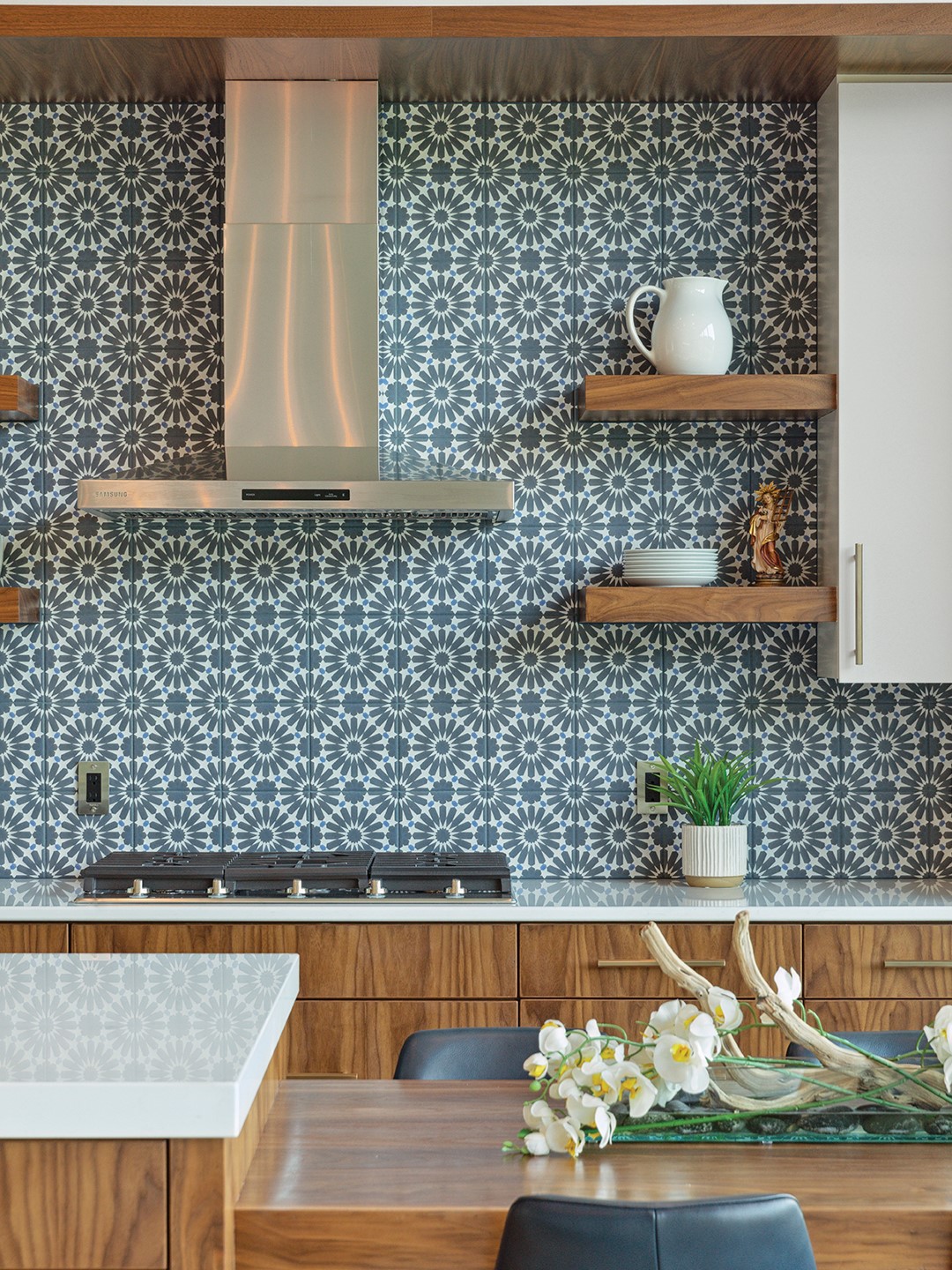 Kootenia Homes Colorful Kitchen Tiles