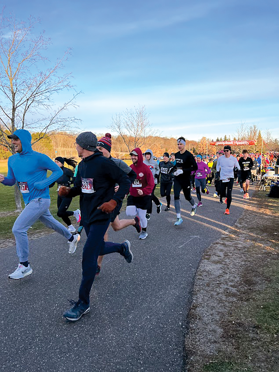 Woodbury Wobble 2024 participants enjoy the course. 