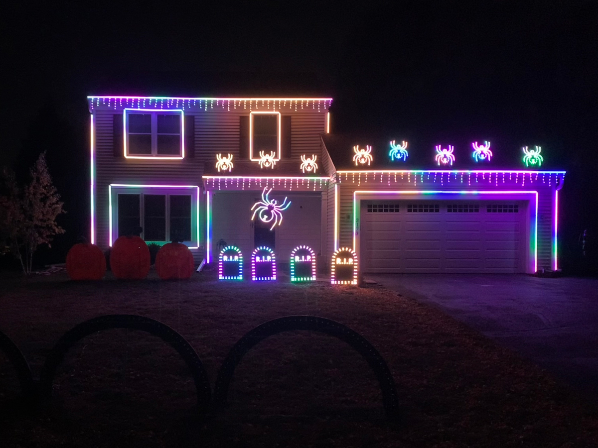 Lights On Copper Oaks Rainbow House Lights