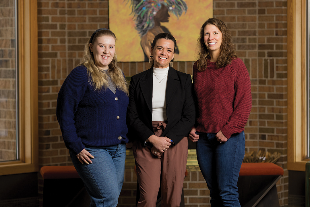 From left to right: Summer Ettesvold, Breanna Nichols and Jenelle Thorvilson