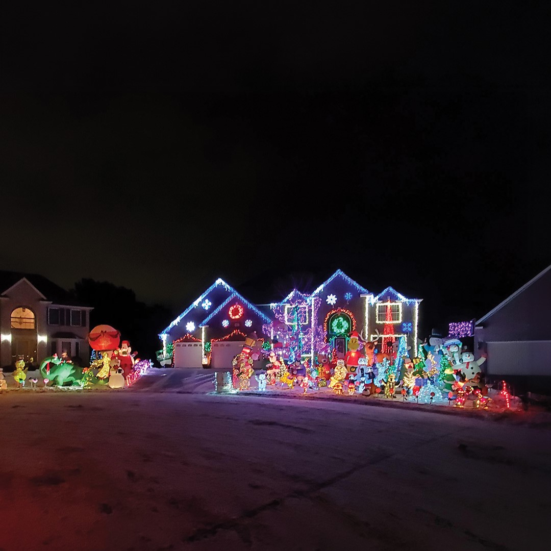 In the spirit of the holiday season, the Kaiser home includes thousands of lights, 25 inflatables and 40 LED decorations.