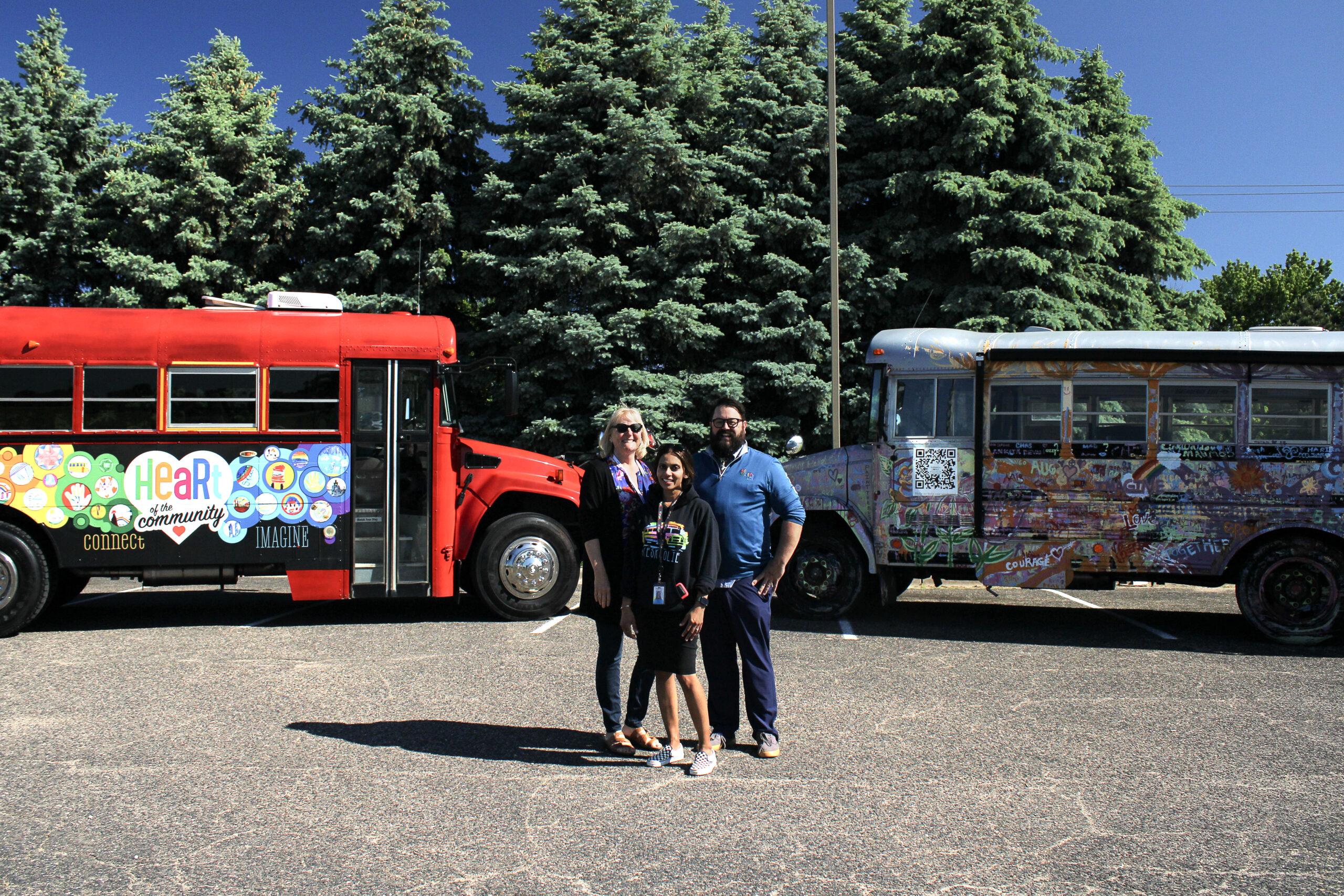 Sue McKeown and Skoolie Bus