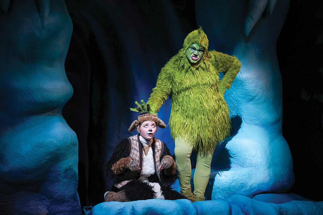 The Grinch delights as one of the Children’s Theatre Company’s annual productions.