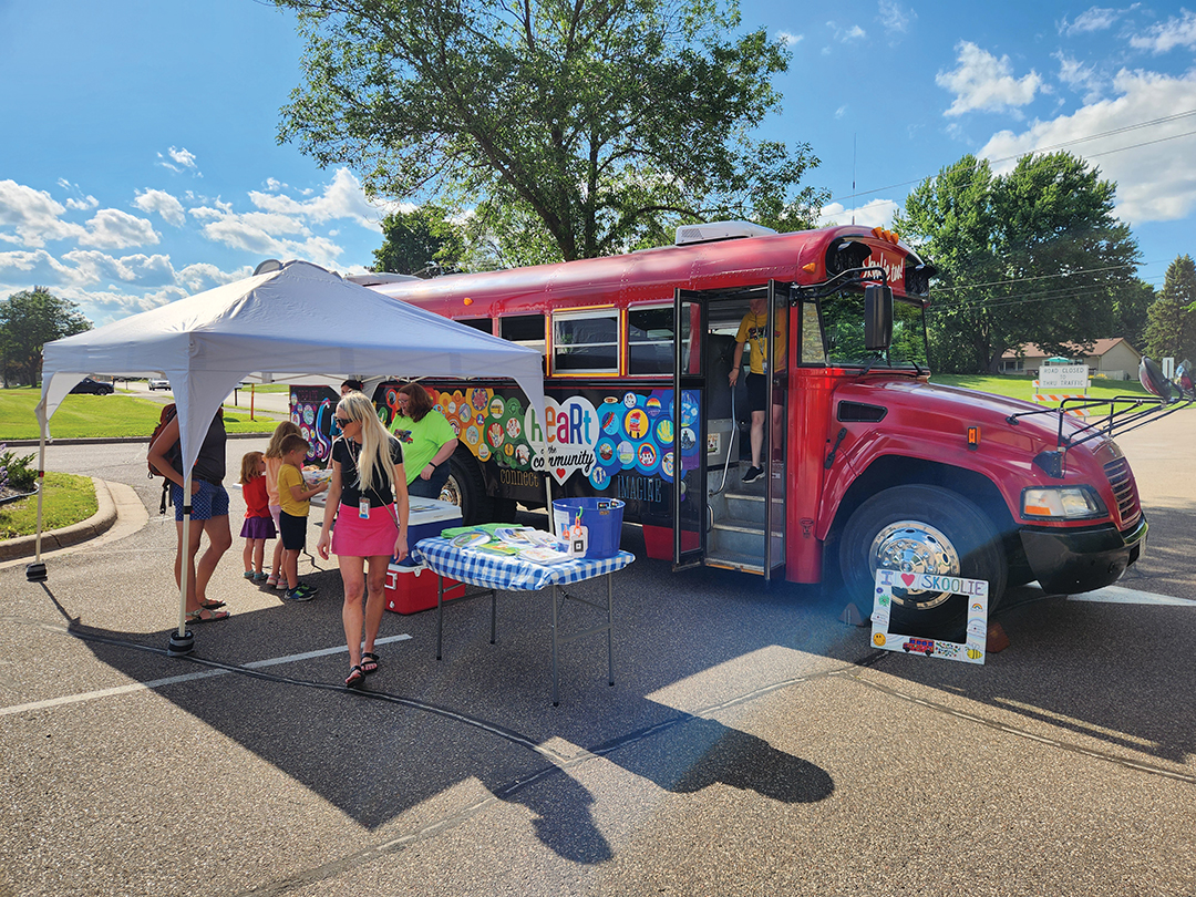 Skoolie Family Fun Nights include free food and activities for Woodbury and its surrounding communities of Cottage Grove, Newport and St. Paul Park.