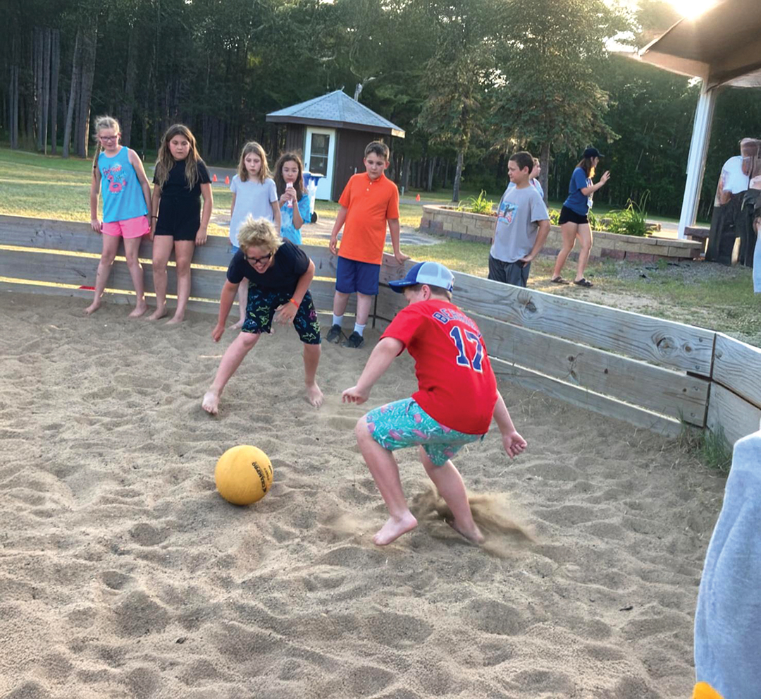 Legionville activities vary from summer activities, such as games in the sand, to life lessons, such as camping skills, first aid, safety training and swimming. 