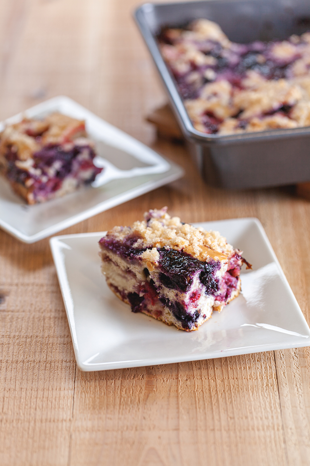 Triple Berry Muffin Cake