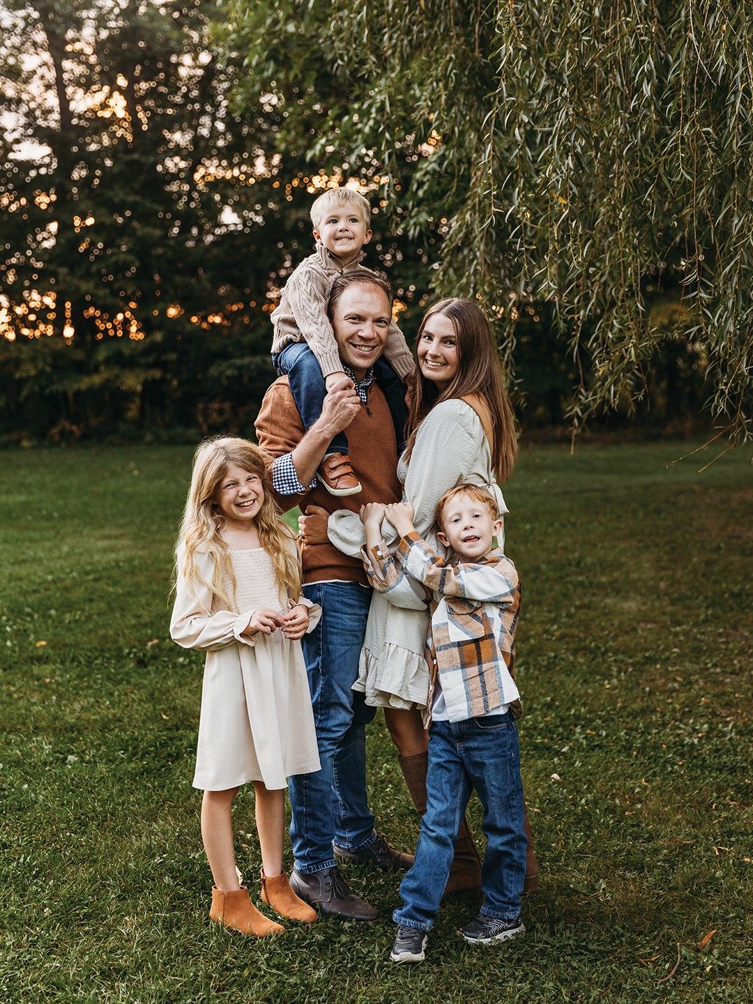 Blaine and Megan Beck and their children, Lila (9), Louie (6) and Owen (4).