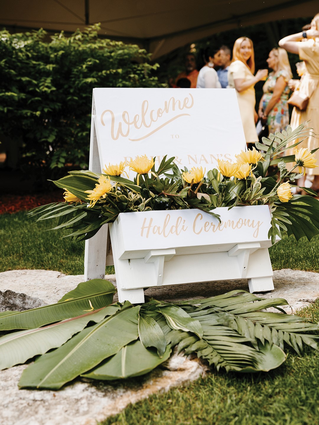 Haldi Ceremony Welcome Sign