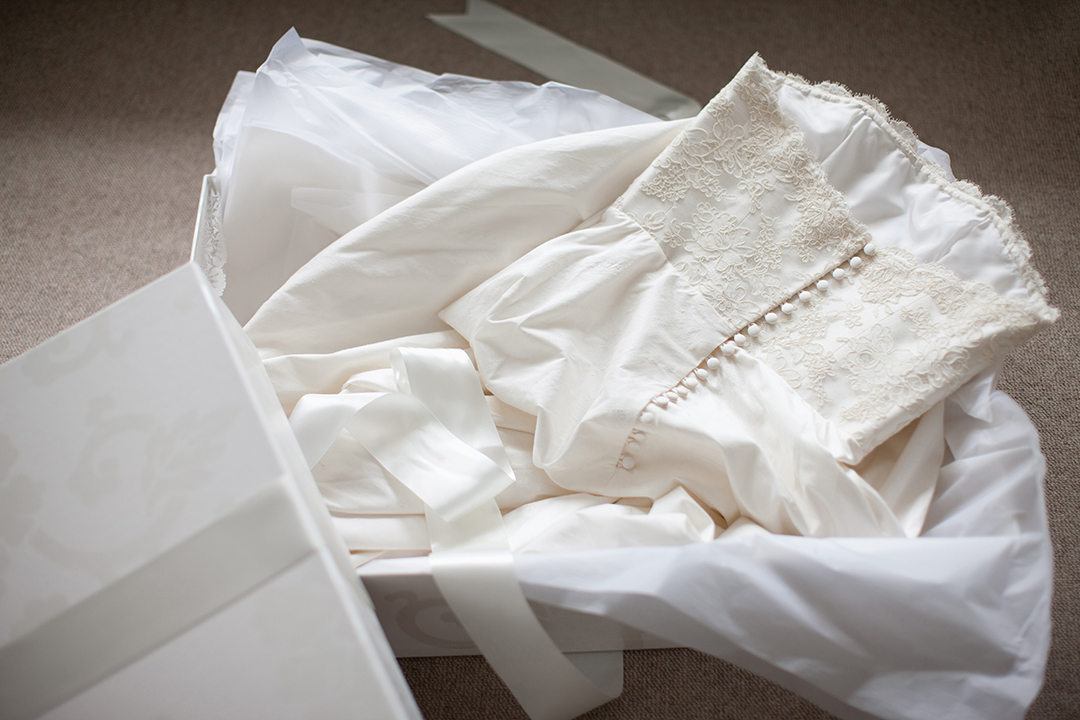 Wedding dress in a box