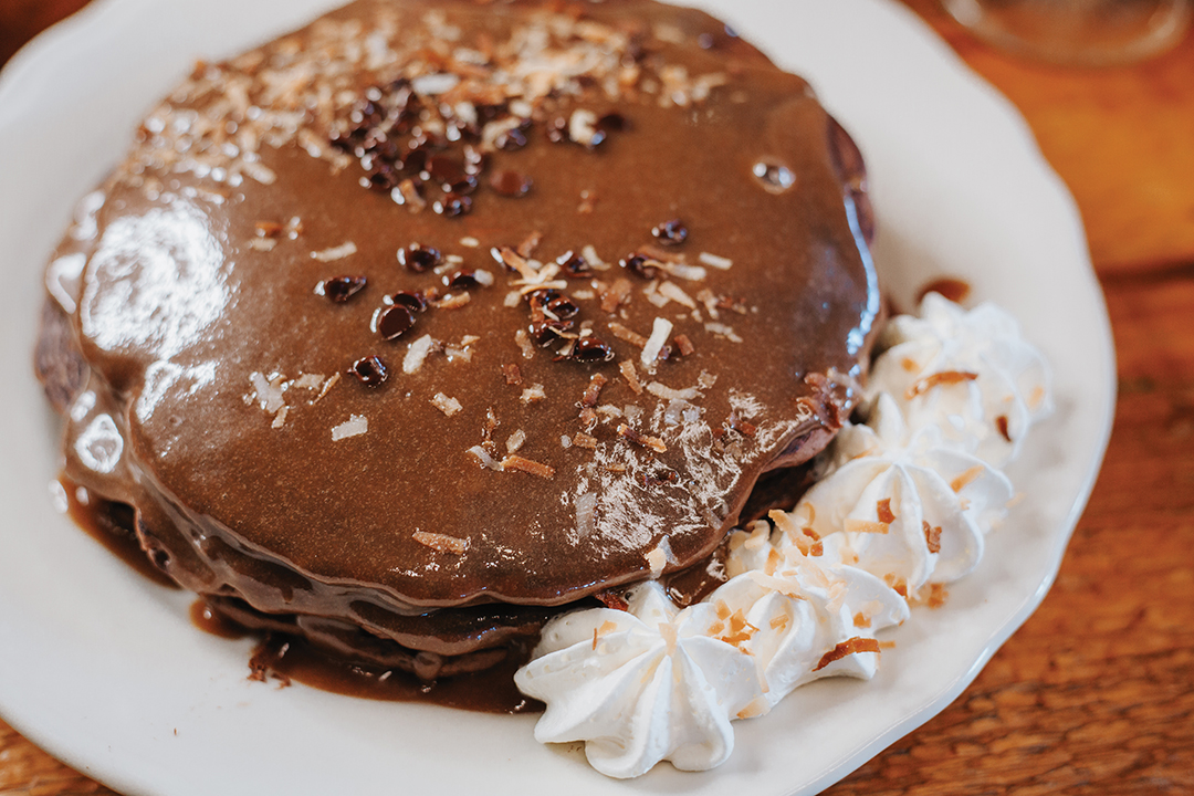 German Chocolate Pancakes