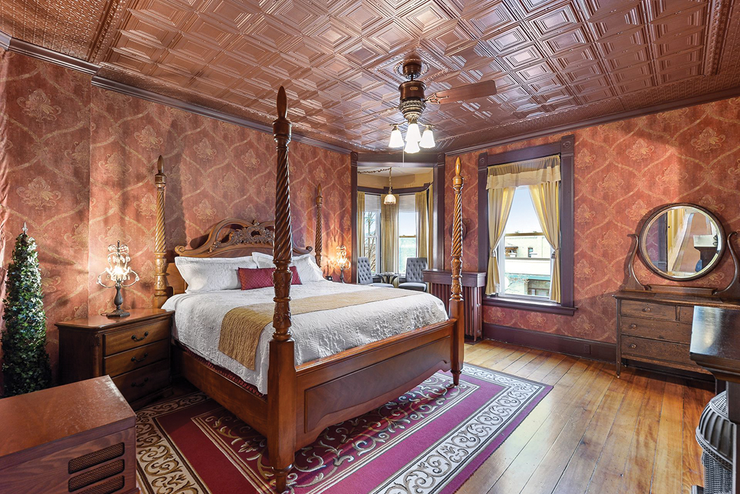 The Nicolin Room, nestled in the historic Nicolin Mansion in Jordan, provides a romantic getaway.