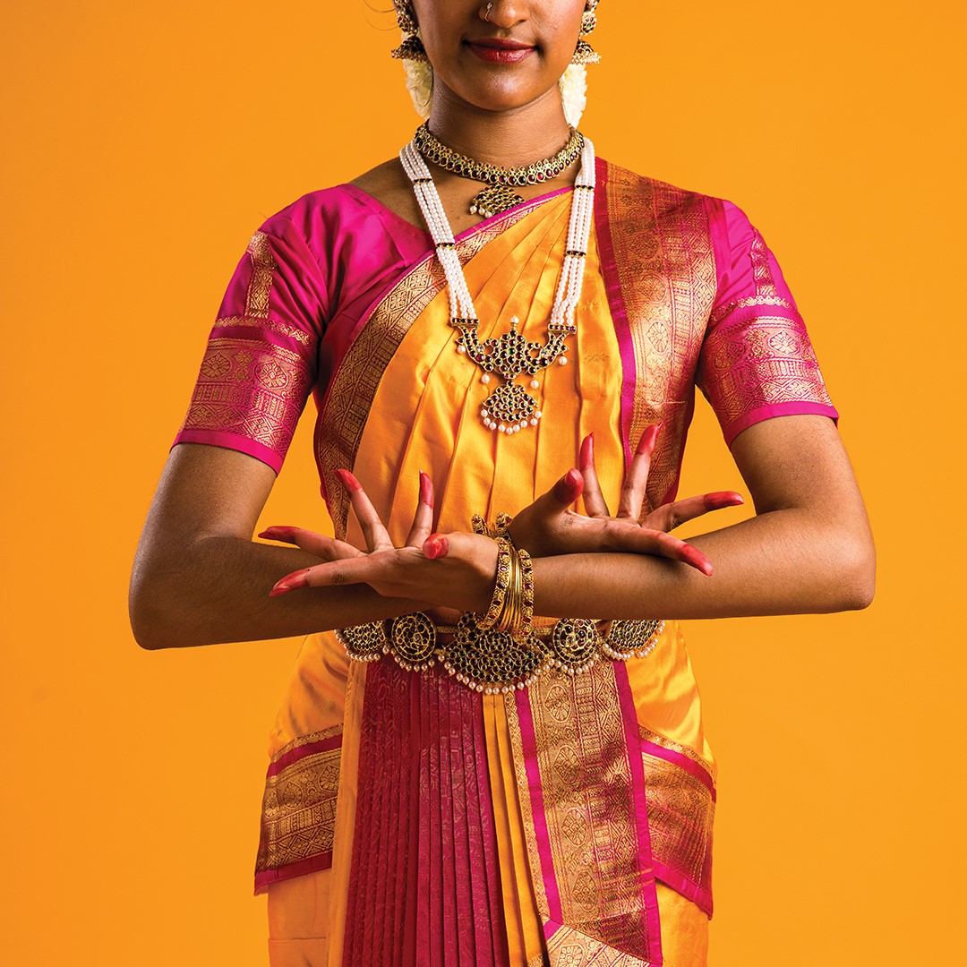 Suchitra Sairam’s student, Mahati Rayadurgam, showcases details of hand movements and Bharatanatyam costumes.