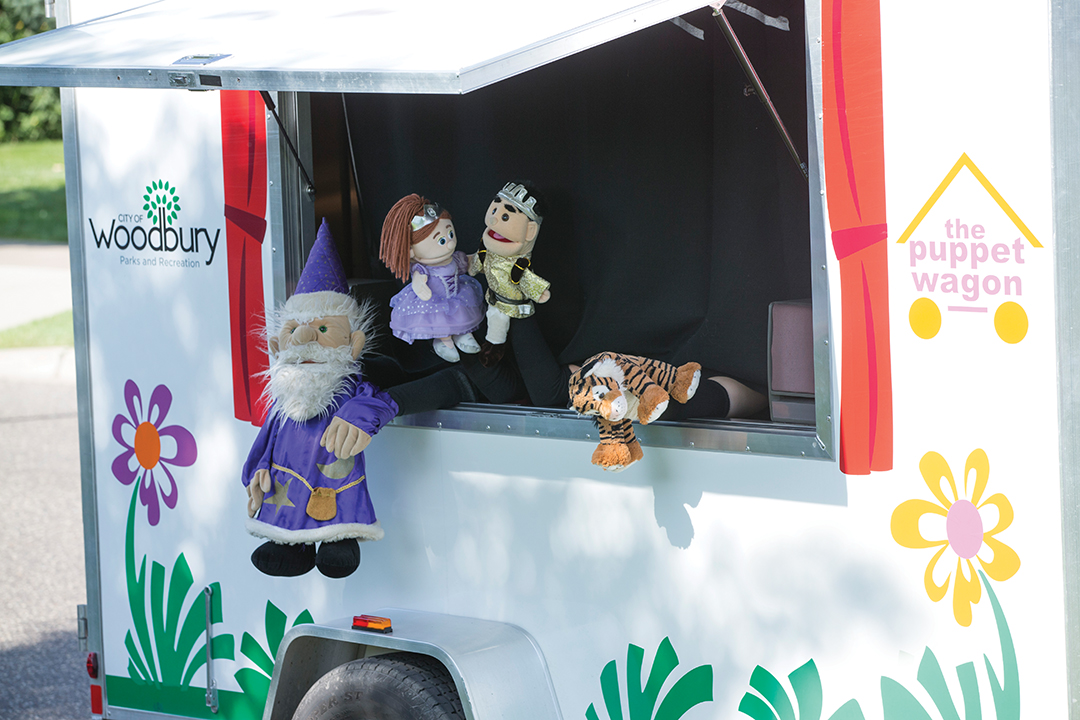 Puppet Wagon shows are entirely free for families to attend.
