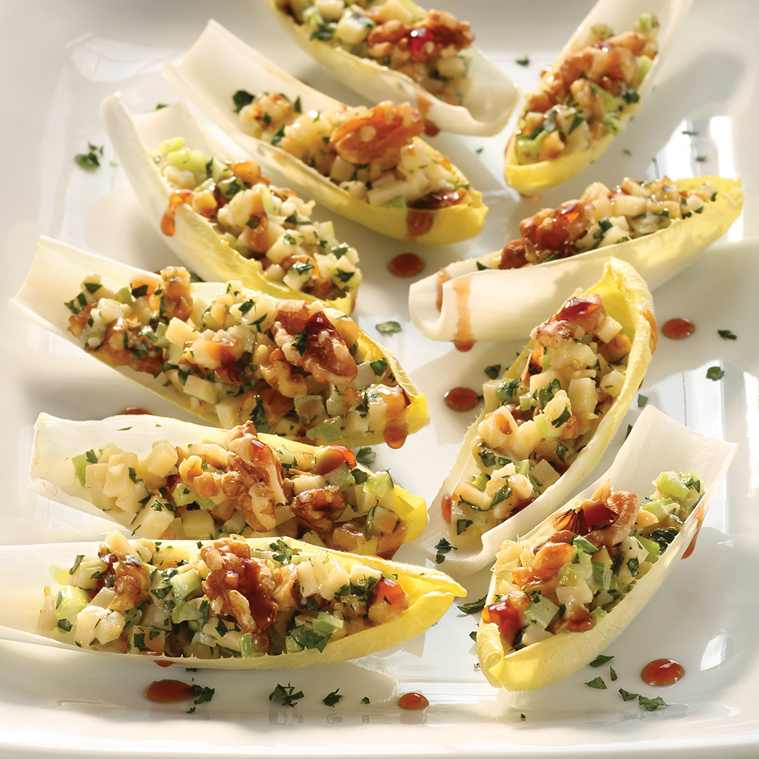 Parmesan Walnut Endive Cups
