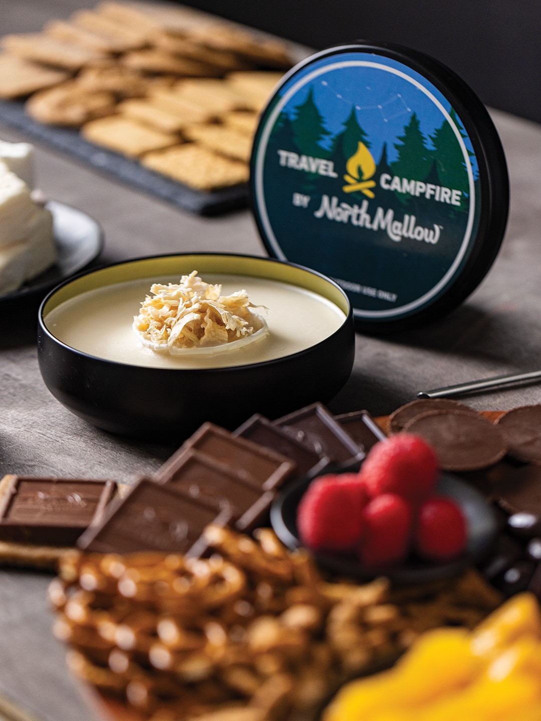Enjoy the delicious taste of a s’more wherever you are with the Travel Campfire by North Mallow.