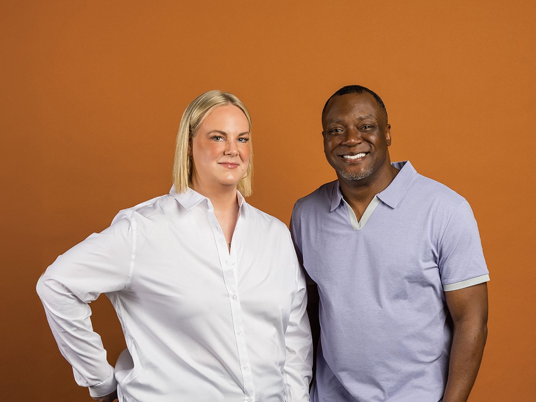 Angela Harder (left) and Kevin King (right) are hosts of the Twin Cities Leaders podcast, which welcomes area leaders to share their expertise and stories.