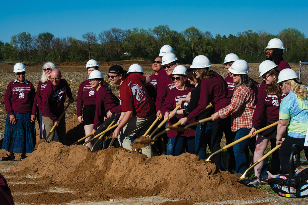 Math and Science Academy held a groundbreaking ceremony