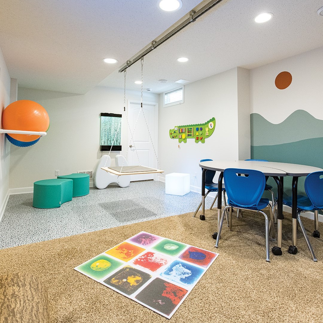 Wishes & More assisted in the creation of a sensory-friendly space for the Stanek family.