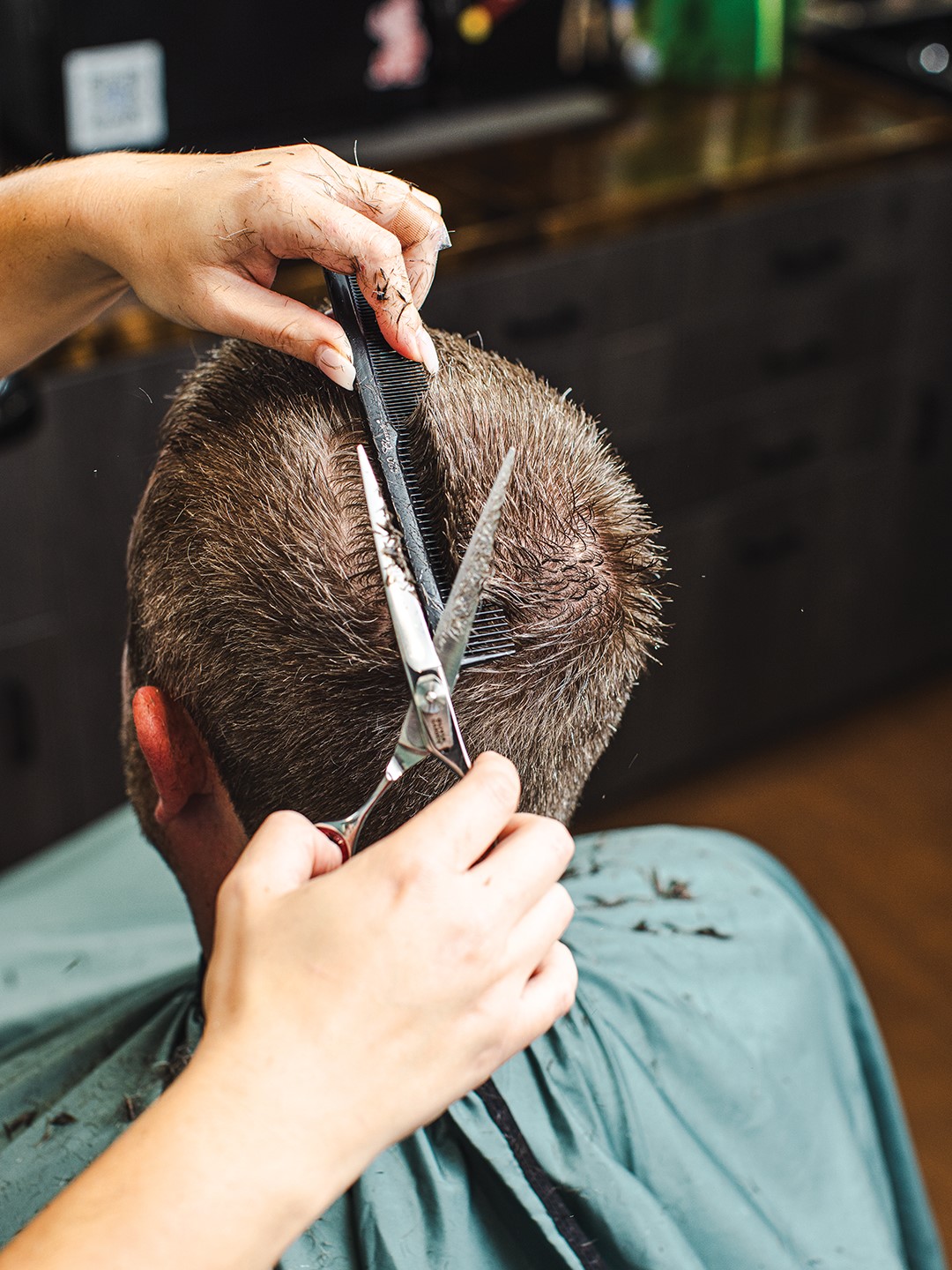 While the styles of the ’90s are popular in younger clients, House of Handsome owner Brittany Block says shorter cuts, including the buzz cut, is making it’s way back to the scene.