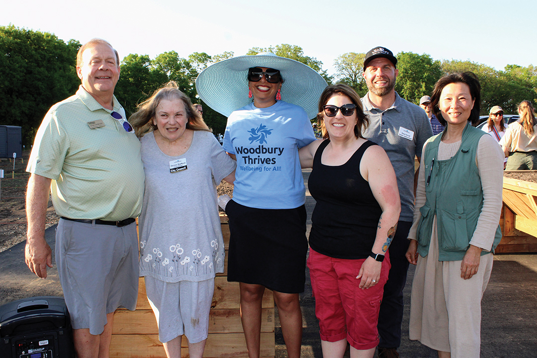 Group of volunteers at the Woodbury Community Garden