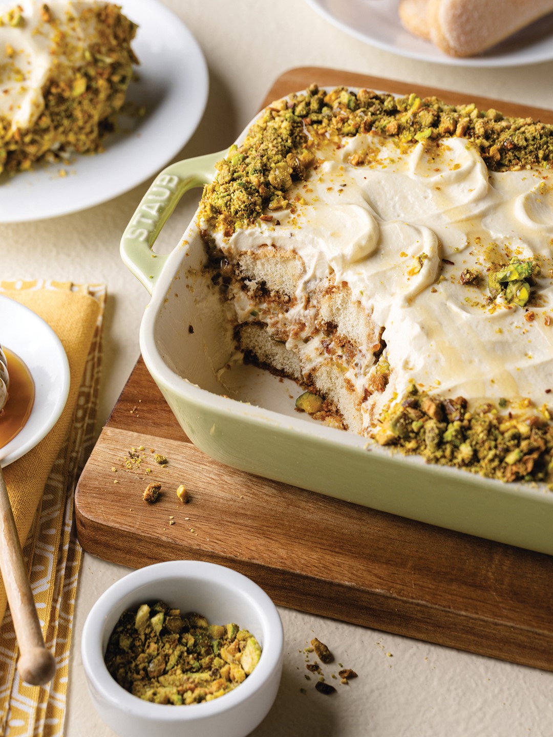 Pistachio Honey Tiramisu