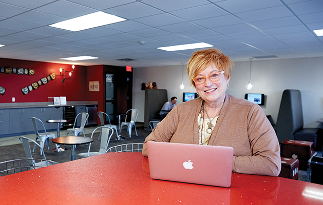 Lori Spiess recently opened a Woodbury branch of her coworking offices.