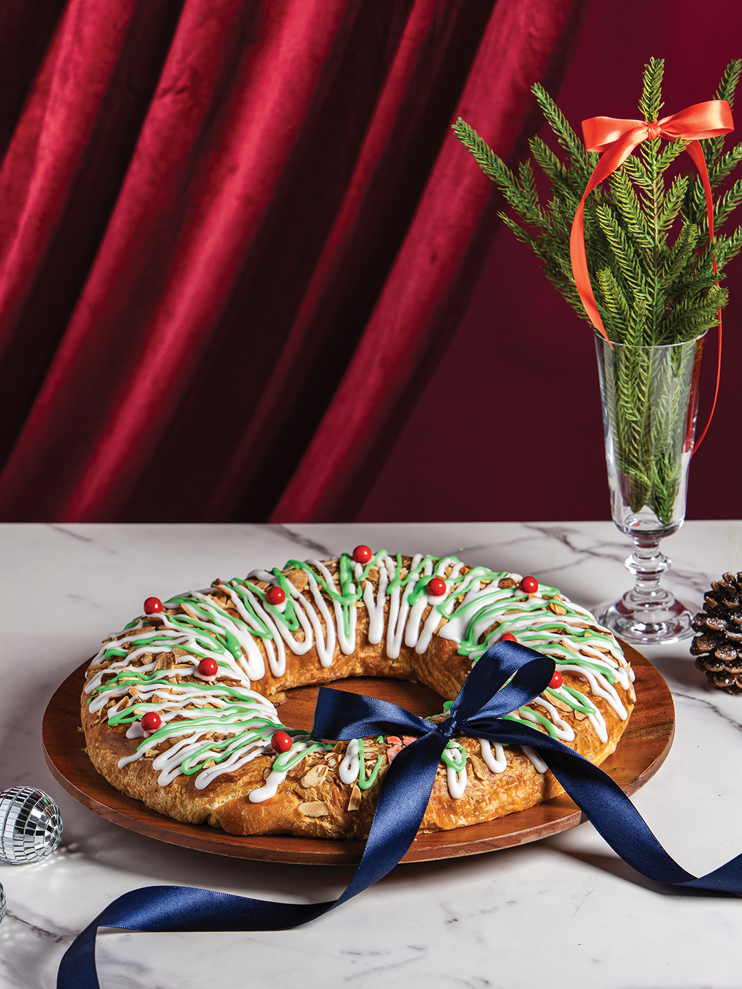 A popular holiday treat, Kringle Cane Coffee Cake takes center stage on Christmas morning.