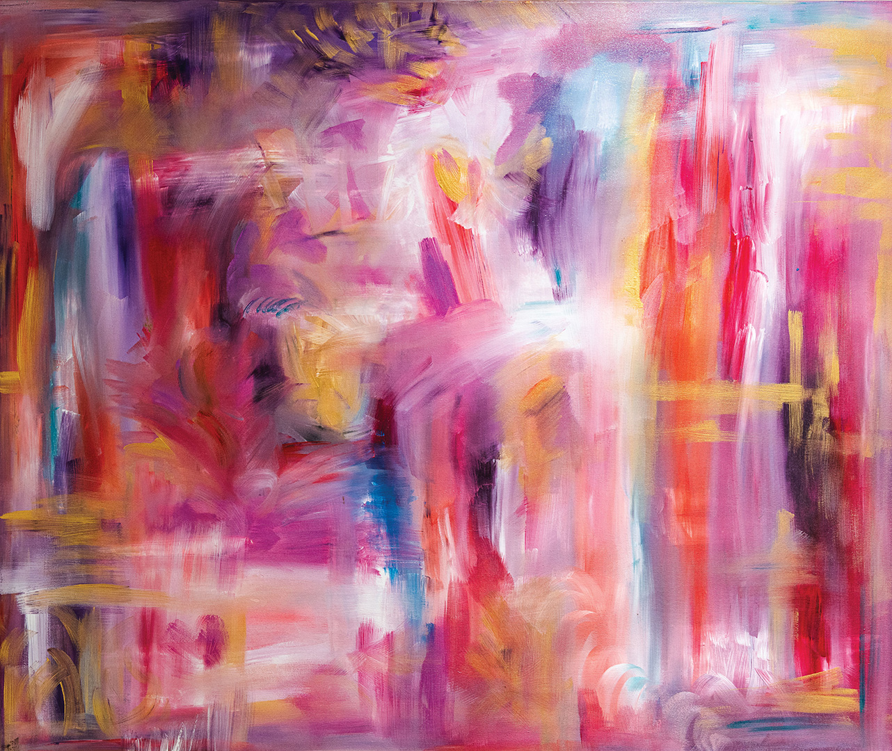 Abstract painting by Carolina Nuñez Bussolini