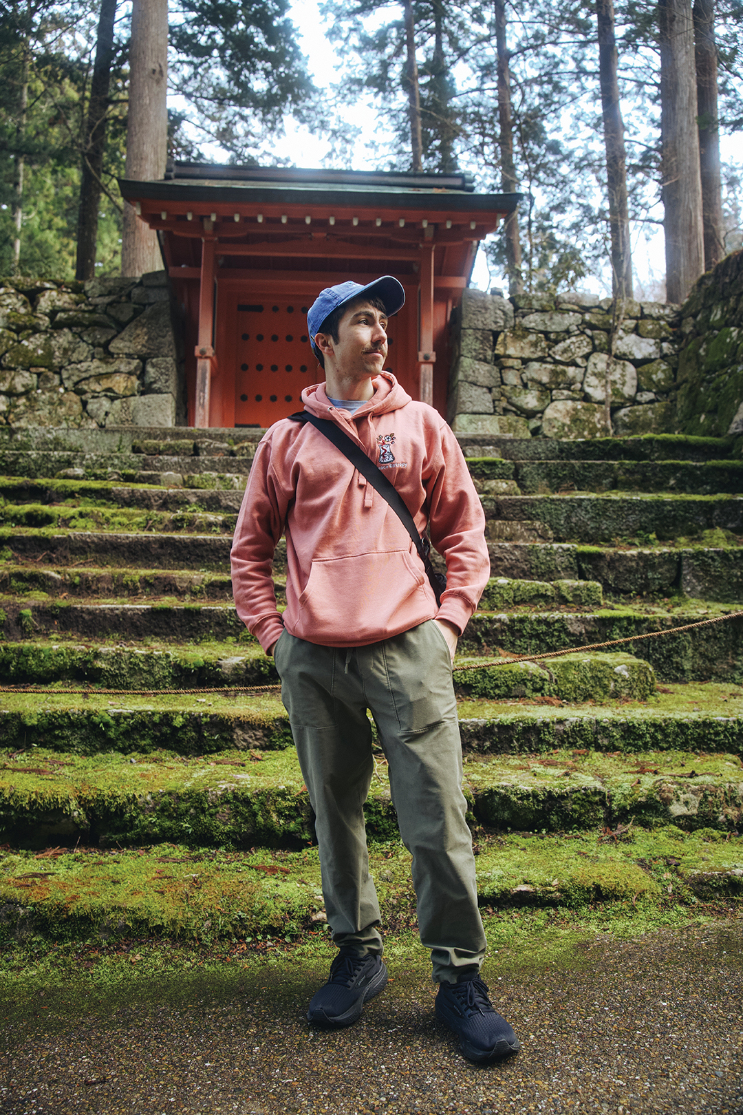 In March 2025, after visiting Tokyo, Joseph Shoemaker and his sister, Christine, took the Shinkansen (bullet train) to Ōhara, Kyoto, where they visited Sanzen-in Temple, which “dates its origins back to the early ninth century by Saicho, the founder of Tendai Buddhism,” he says. Christine captured this photo on the temple grounds.