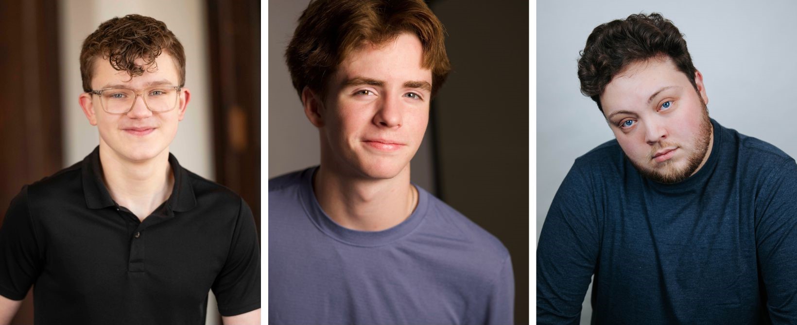 Three Woodbury actors are making their Children’s Theatre Company debut in the upcoming production of The Wizard of Oz. From left to right: Logan Gordon, George Wellens and Brendan Nelson Finn.
