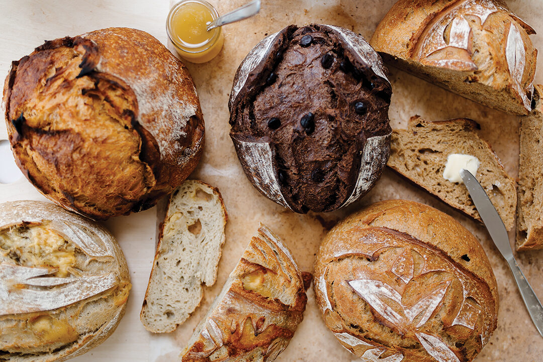 Sourdough is a staple at the Made on Manning farm stand, where it is available alongside other baked items such as scones or hand pies.