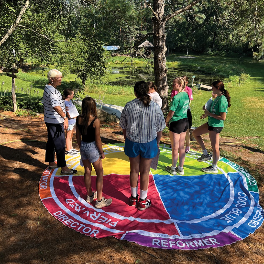 At the one-day You R You retreat, girls entering sixth grade participate in numerous events and excercises, such as the choice activity seen here.