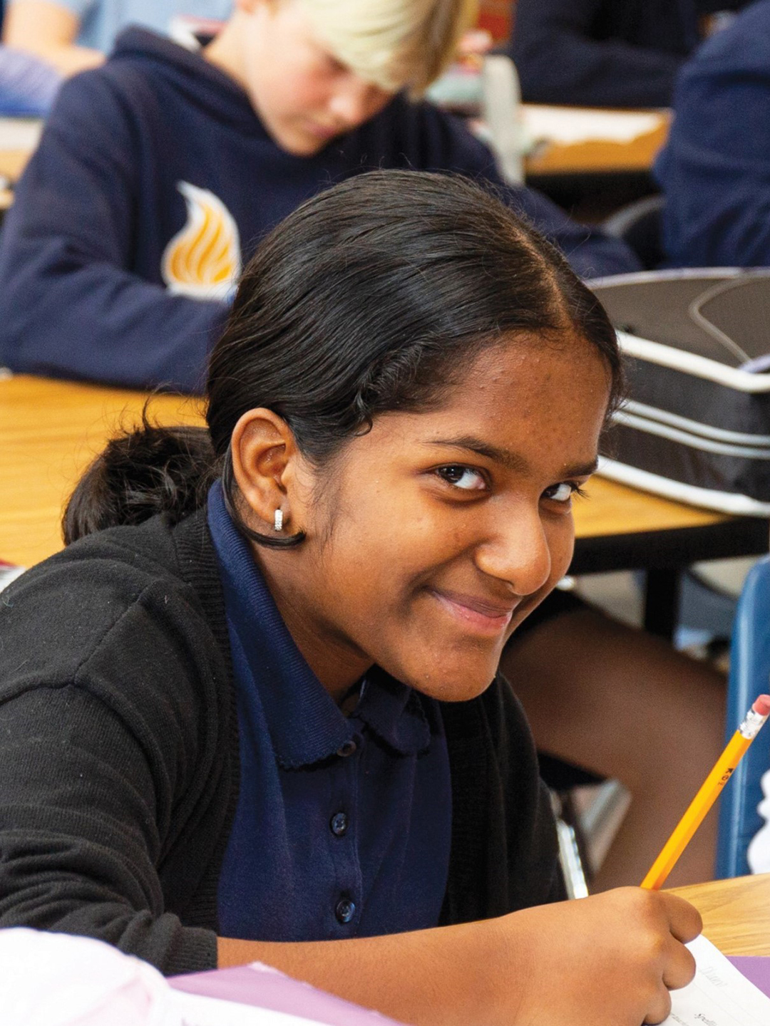 Student at Woodbury Leadership Academy