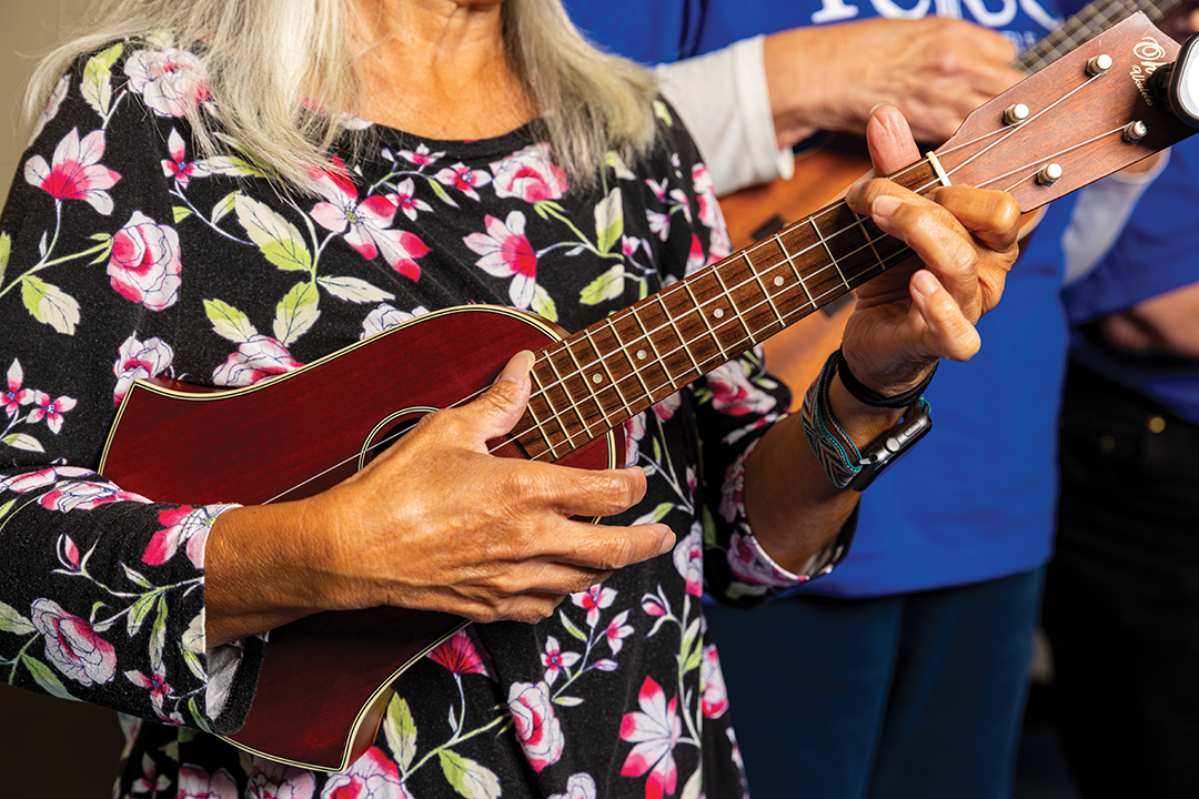 The Twin Cities Ukulele Club has meetings all over the Metro—including Woodbury—where ukulele players gather for jam sessions.